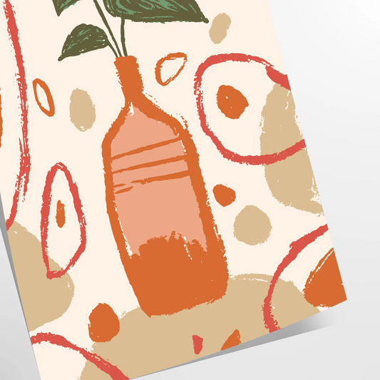 vibrant Kitchen 89 poster bold orange sleek gray contemporary design space friend captivating wall art print modern style room standalone artwork