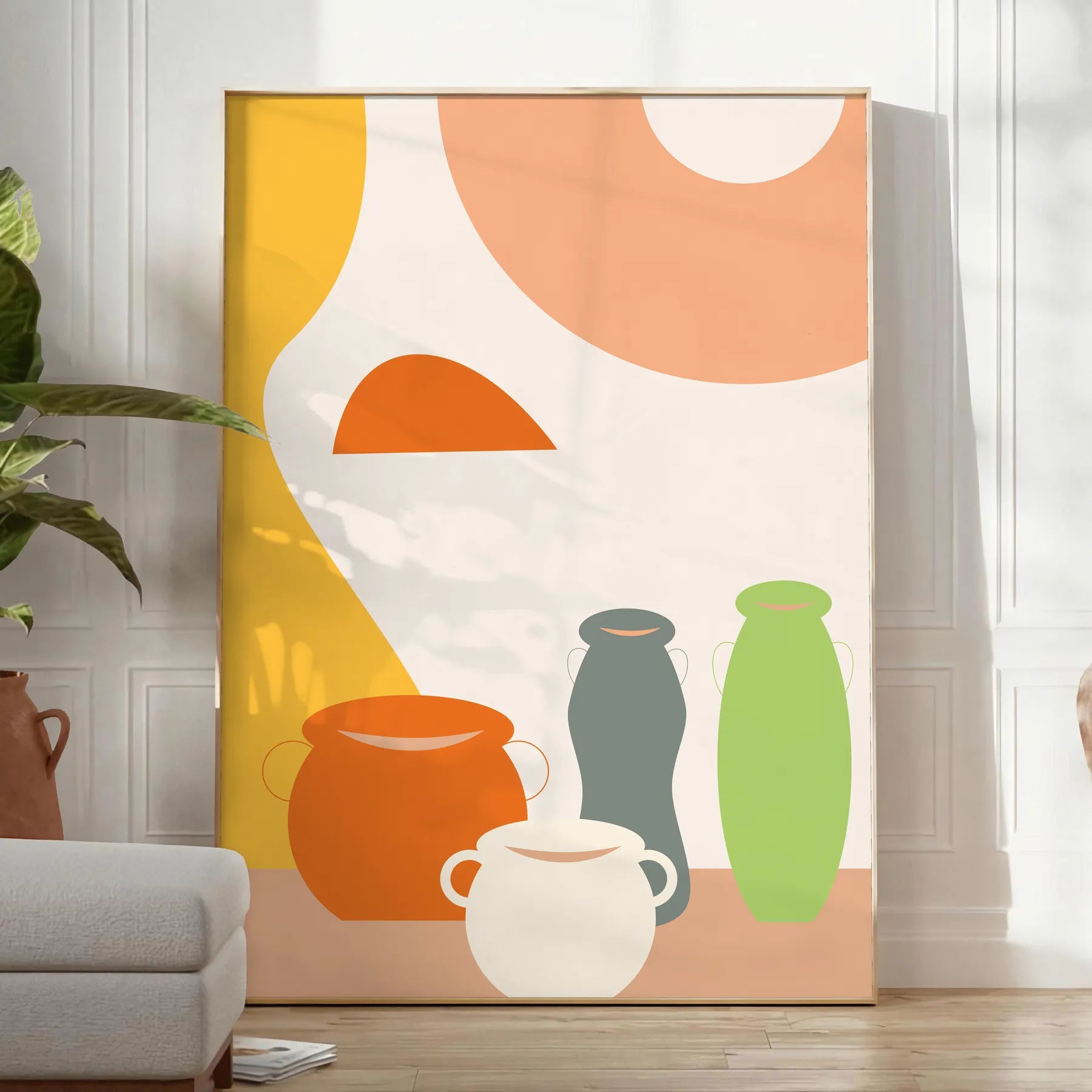 kitchen décor stunning 92 poster vibrant green orange hues eye wall art perfect gift food lovers design enthusiasts print sizes A4 cm A0
